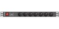 Obrázok pre výrobcu LANBERG PDU-07E-0200-BK PDU 1U 16A, 7 sockets French, 2m, Black