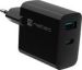 Obrázok pre výrobcu Univerzální USB nabíječka Natec RIBERA GaN 45W, 1X USB-A, 1X USB-C, černá