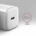 Obrázok pre výrobcu AXAGON ACU-PD30W, Sil nabíječka do sítě 30W, 1x port USB-C, PD3.0/PPS/QC4+/SFC/AFC/Apple, bílá