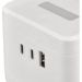 Obrázok pre výrobcu Viking síťový adaptér YC23H, 2x 230 V, 1x USB-A, 2x USB-C, dotykové světlo, funkce stojánku, bílá