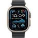 Obrázok pre výrobcu Apple Watch 49mm Black Ocean Band Extension - Natural Titanium Finish