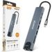 Obrázok pre výrobcu Aligator Dokovací stanice USB-C / Hub 8v1 (USB-C / 2xUSB / SD / MicroSD/ HDTV / RJ45)