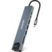 Obrázok pre výrobcu Aligator Dokovací stanice USB-C / Hub 8v1 (USB-C / 2xUSB / SD / MicroSD/ HDTV / RJ45)