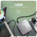 Obrázok pre výrobcu AXAGON HMC-UFO, USB 10Gbps hub, 2x USB-A, USB-C, HDMI 4k/60, RJ-45, M.2 slot, SD/mSD, audio, PD