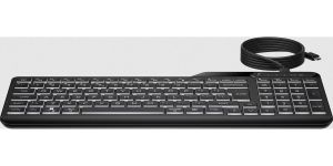 Obrázok pre výrobcu HP 400 Backlit Wired Keyboard - drátová podsvícená klávesnice CZ/SK
