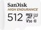 Obrázok pre výrobcu SanDisk MicroSDXC karta 512GB High Endurance (R:100/W:40 MB/s, C10, U3, V30) + adaptér