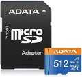 Obrázok pre výrobcu ADATA MicroSDXC karta 512GB Premier UHS-I C10 V10 (R:100/W:25 MB/s) + SD adaptér
