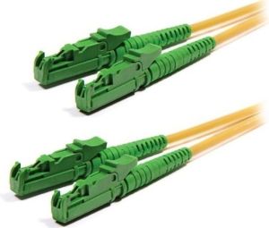 Obrázok pre výrobcu Patchcord FO duplex E2000/APC-E2000/APC 9/125  3m