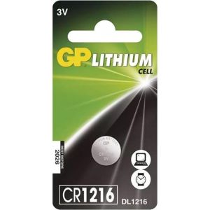 Obrázok pre výrobcu Batéria líthiová, CR1216, CR1216, 3V, GP, blister, 1-pack