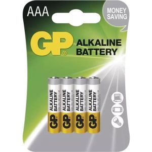 Obrázok pre výrobcu Batéria alkalická, AAA (LR03), AAA, 1.5V, GP, blister, 4-pack, Alkaline