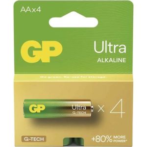 Obrázok pre výrobcu Batéria alkalická, AA (LR6), AA, 1.5V, GP, blister, 4-pack, ULTRA