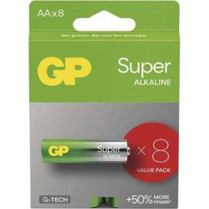 Obrázok pre výrobcu Batéria alkalická, AA (LR6), AA, 1.5V, GP, blister, 8-pack, SUPER