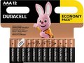 Obrázok pre výrobcu Batéria alkalická, AAA (LR03), AAA, 1.5V, Duracell, blister, 12-pack, 42325, Basic