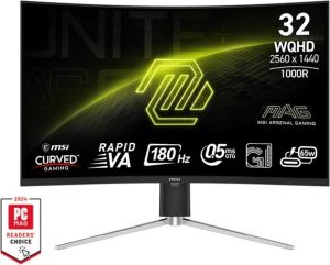 Obrázok pre výrobcu MSI MAG 325CQRF QD E2 31,5" VA/QHD/ 180Hz/0,5ms/Black