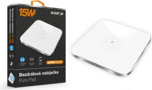 Obrázok pre výrobcu ALIGATOR bezdrátová nabíječka Aligator Pure-Pad 15W, bílá