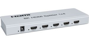 Obrázok pre výrobcu PremiumCord HDMI 2.1 splitter 1-4 porty, 8K@60Hz, 4K@120Hz, 1080p, HDR