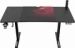 Obrázok pre výrobcu ULTRADESK Herný stôl LEVEL V2 RED, 140x68cm, 72-117cm, elektricky nastaviteľná výška, s XXL podložkou pod myš, držiak slúchadiel a