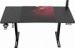 Obrázok pre výrobcu ULTRADESK Herný stôl LEVEL V2 RED, 140x68cm, 72-117cm, elektricky nastaviteľná výška, s XXL podložkou pod myš, držiak slúchadiel a