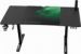 Obrázok pre výrobcu ULTRADESK Herný stôl LEVEL V2 GREEN, 140x68cm, 72-117cm, elektricky nastaviteľná výška, s XXL podložkou pod myš, držiak slúchadiel