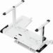 Obrázok pre výrobcu ULTRADESK Herný stôl WINGER - biely, 111x155x60 cm, 75-122 cm, elektricky nastaviteľná výška, RGB podsvietenie, držiak slúchadiel