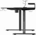 Obrázok pre výrobcu ULTRADESK Herný stôl WINGER - čierny, 111x155x60 cm, 75-122 cm, elektricky nastaviteľná výška, RGB podsvietenie, držiak slúchadiel