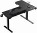 Obrázok pre výrobcu ULTRADESK Herný stôl WINGER - čierny, 111x155x60 cm, 75-122 cm, elektricky nastaviteľná výška, RGB podsvietenie, držiak slúchadiel