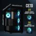 Obrázok pre výrobcu BitFenix skříň CETO Cube / 4x 120mm ARGB fan / 2x USB 3.0 / USB-C / tvrzené sklo / černá