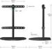 Obrázok pre výrobcu ONKRON Univerzálny otočný stolný stojan na TV pre 32"-65" TV, max 35 kg, čierny