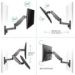 Obrázok pre výrobcu ONKRON TV / monitor plynový držiak na stenu 13" - 34", čierny