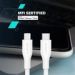 Obrázok pre výrobcu Canyon CLNM60SC10, 1m kábel, USB-C / Lighting, MFi Apple schválený, 60W, 480 Mbps, silikónový, biely