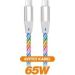 Obrázok pre výrobcu ALIGATOR Datový kabel LIGHT 3A, 65W USB-C/USB-C 0,5m
