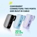 Obrázok pre výrobcu Canyon OnPower 101, Powerbank, 10000 mAh, displej, in: USB-C, out: USB-A, QC 3.0/USB-C, PD 22,5W, integ. káb..