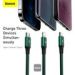 Obrázok pre výrobcu Baseus datový kabel Rapid 3v1 USB-C/microUSB, Lightning, USB-C 1,5m PD 20W zelený