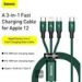 Obrázok pre výrobcu Baseus datový kabel Rapid 3v1 USB-C/microUSB, Lightning, USB-C 1,5m PD 20W zelený
