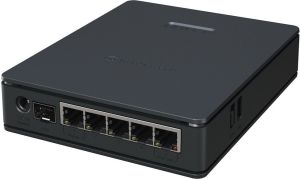 Obrázok pre výrobcu MikroTik hAP ax S, 5x GbE, SFP 2,5 G, USB 2.0, 2,4+ 5Ghz, 802.11b/g/n/ac/ax Wi-Fi 6, PoE in/out, ROS 7, L4, PSU, indoor